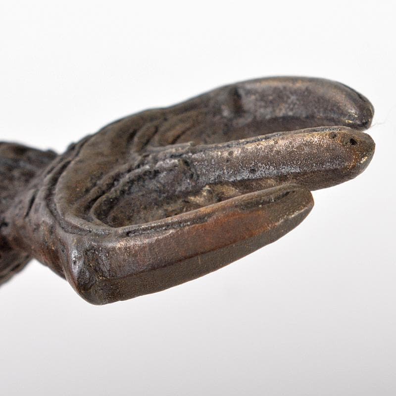 チベット密教法具　古銅　独鈷杵　三鈷杵　金剛杵　2点　木箱付　M　R6562