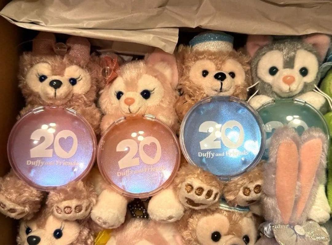ダッフィーとフレンズ 20周年記念 ぬいぐるみセット