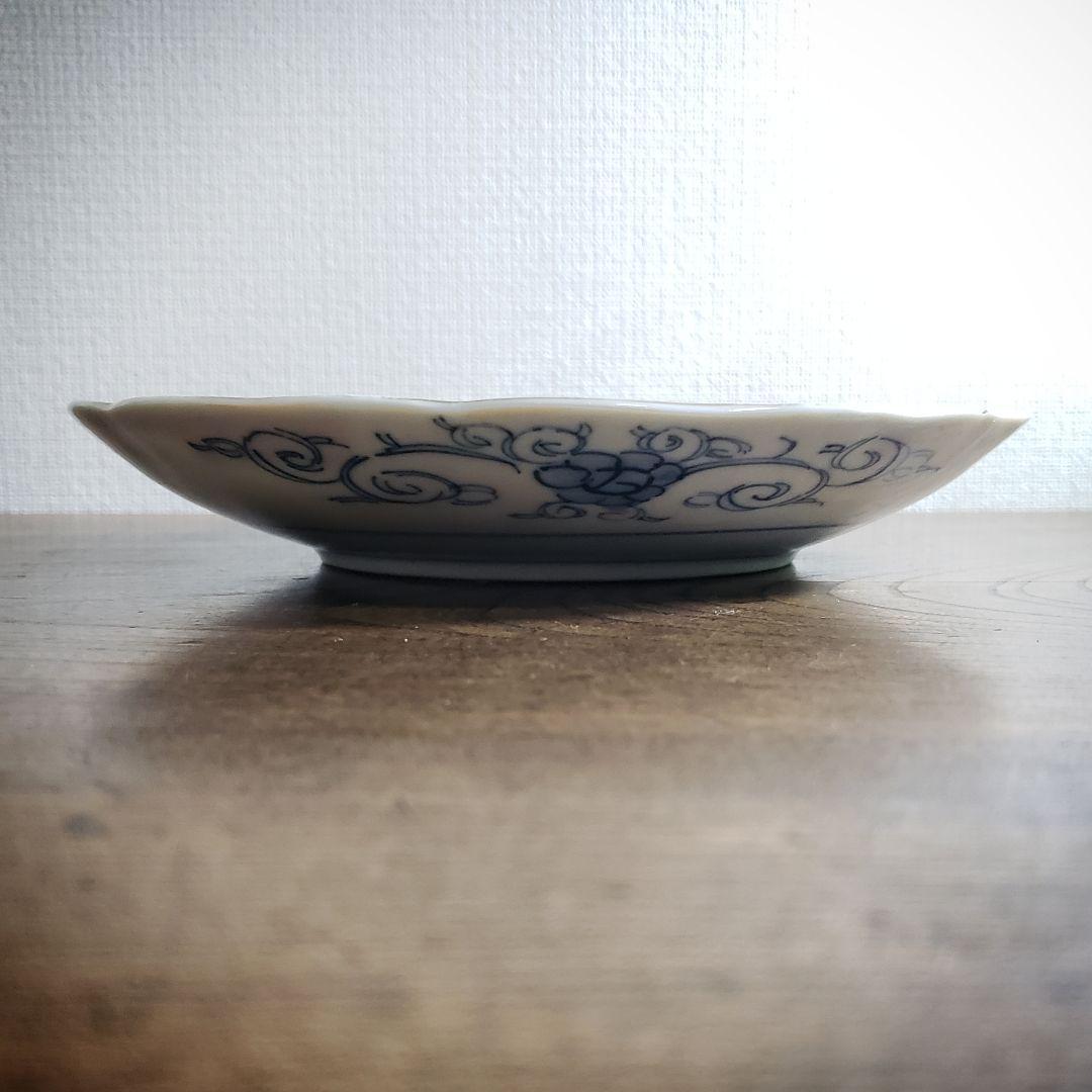 皿 古伊万里 明治 大正 色絵付 金彩 松竹梅 梅 花唐草 訳あり 欠け