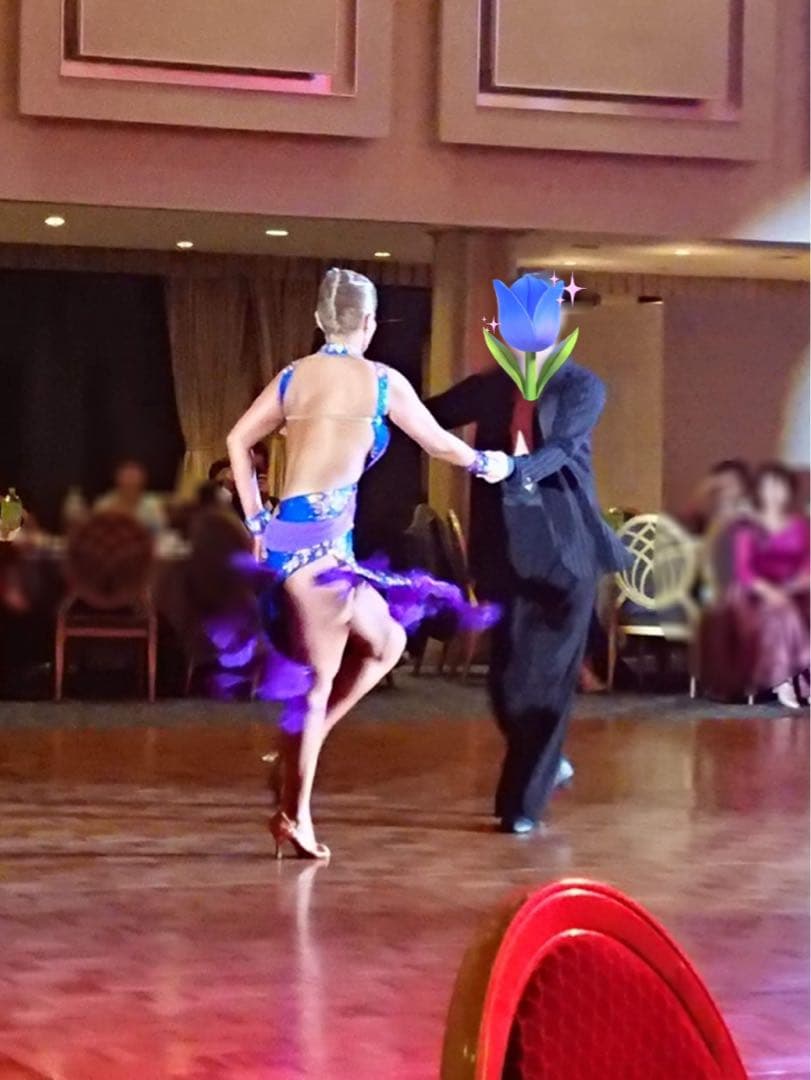 社交ダンス　ラテン　ドレス　フリンジ