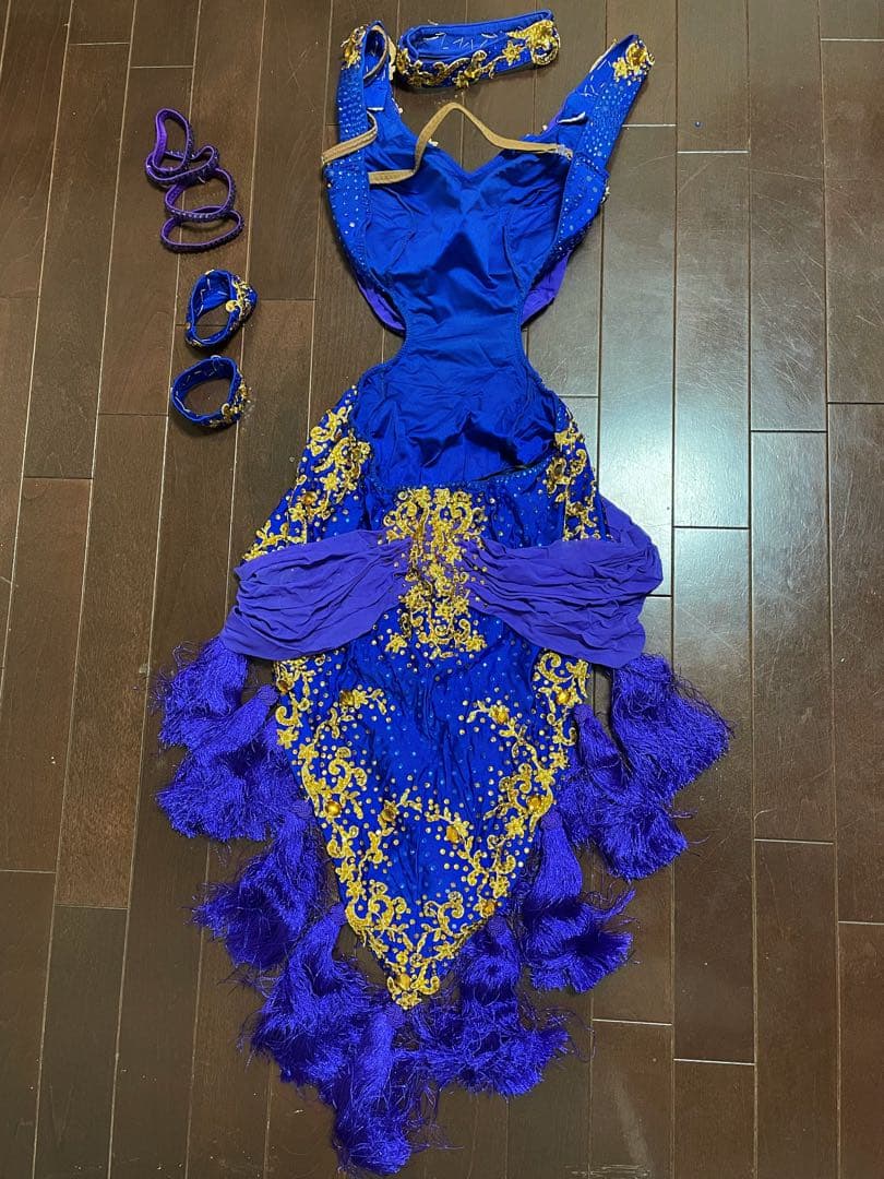 社交ダンス　ラテン　ドレス　フリンジ