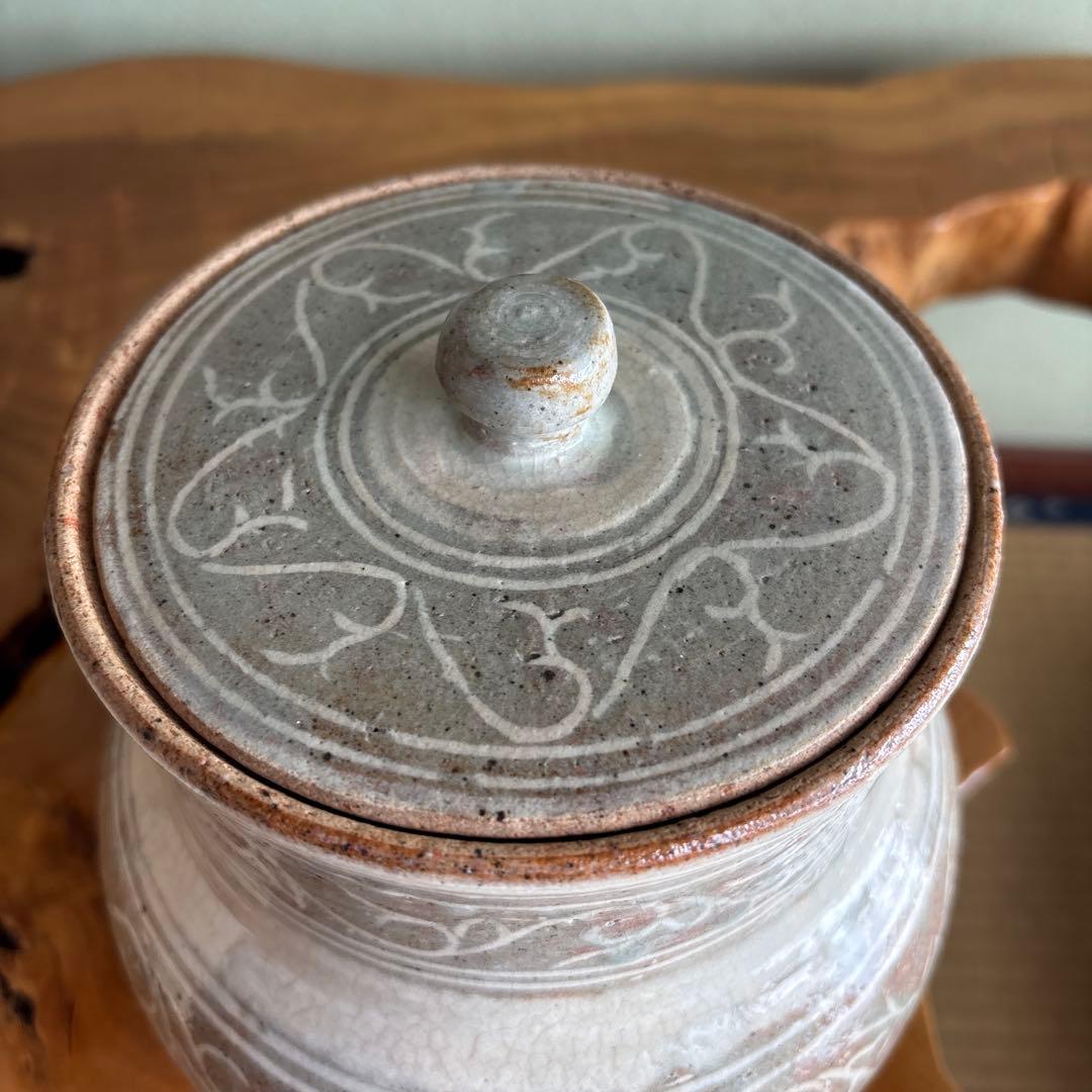 三島焼 水指 韓国現代陶芸家 墨田 金太漢 茶道具 共箱