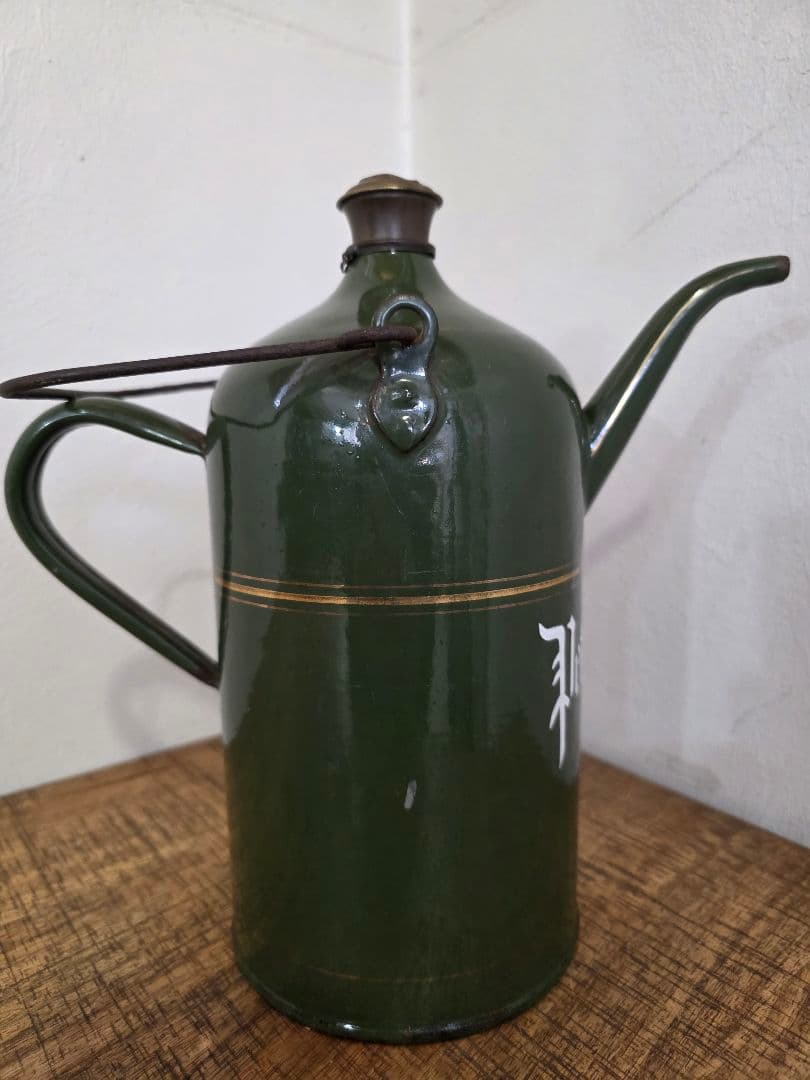 激レア美品　給油缶　ビンテージストーブ　石油ストーブ　琺瑯製