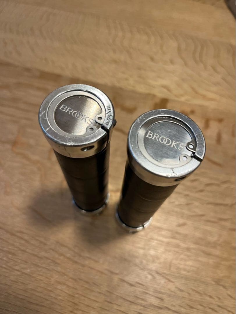 BROOKS スレンダーレザーグリップ130mm黒革