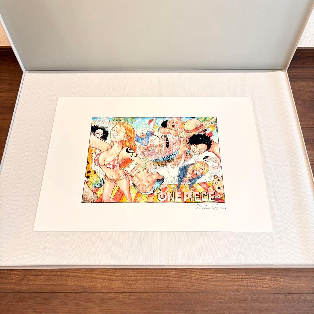 【世界10部限定】集英社マンガアートONE PIECE ワンピース 尾田栄一郎