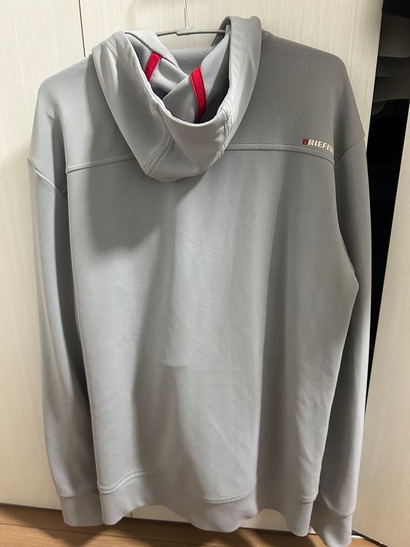 BRIEFING ゴルフ　グレー フード　パーカー M ブリーフィング