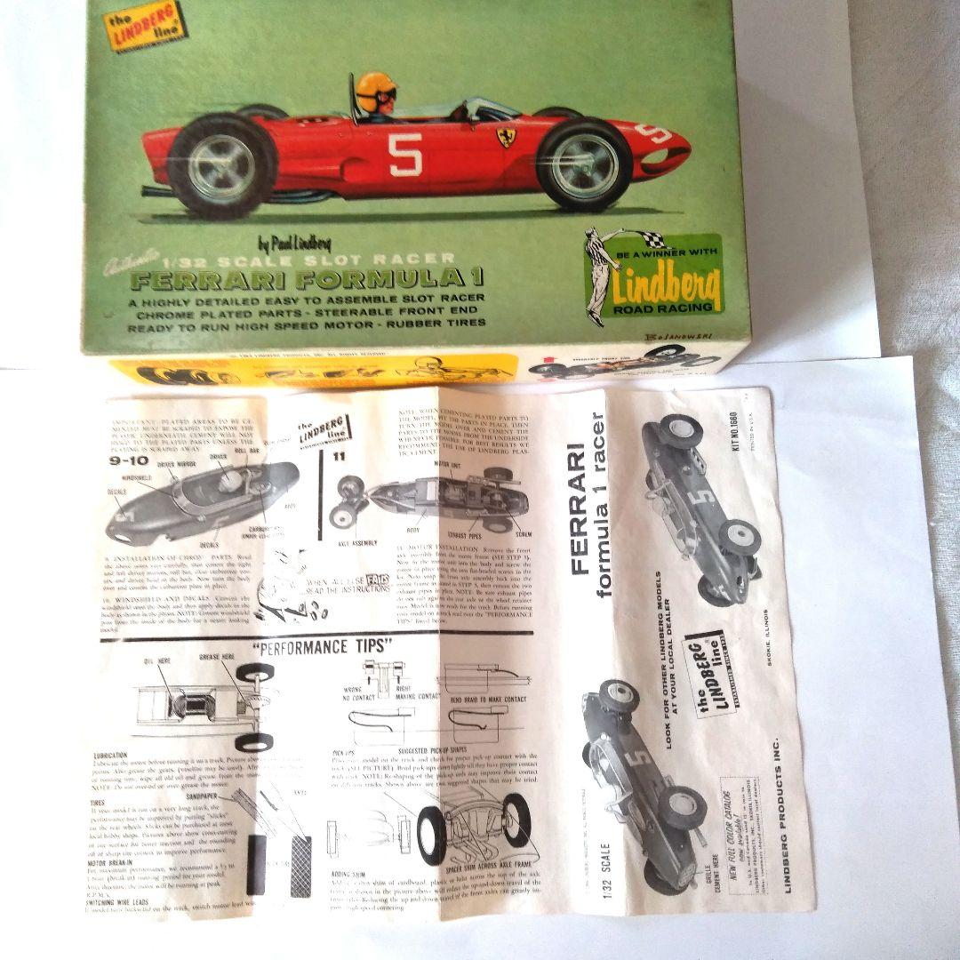 ［レア］60年代リンドバーグ1/32フェラーリF1　スロットカー組立てキット