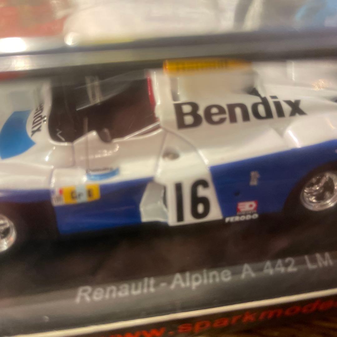 絶版　1/43 スパーク　ルノー　アルピーヌ　A442 1977年　ルマン24時