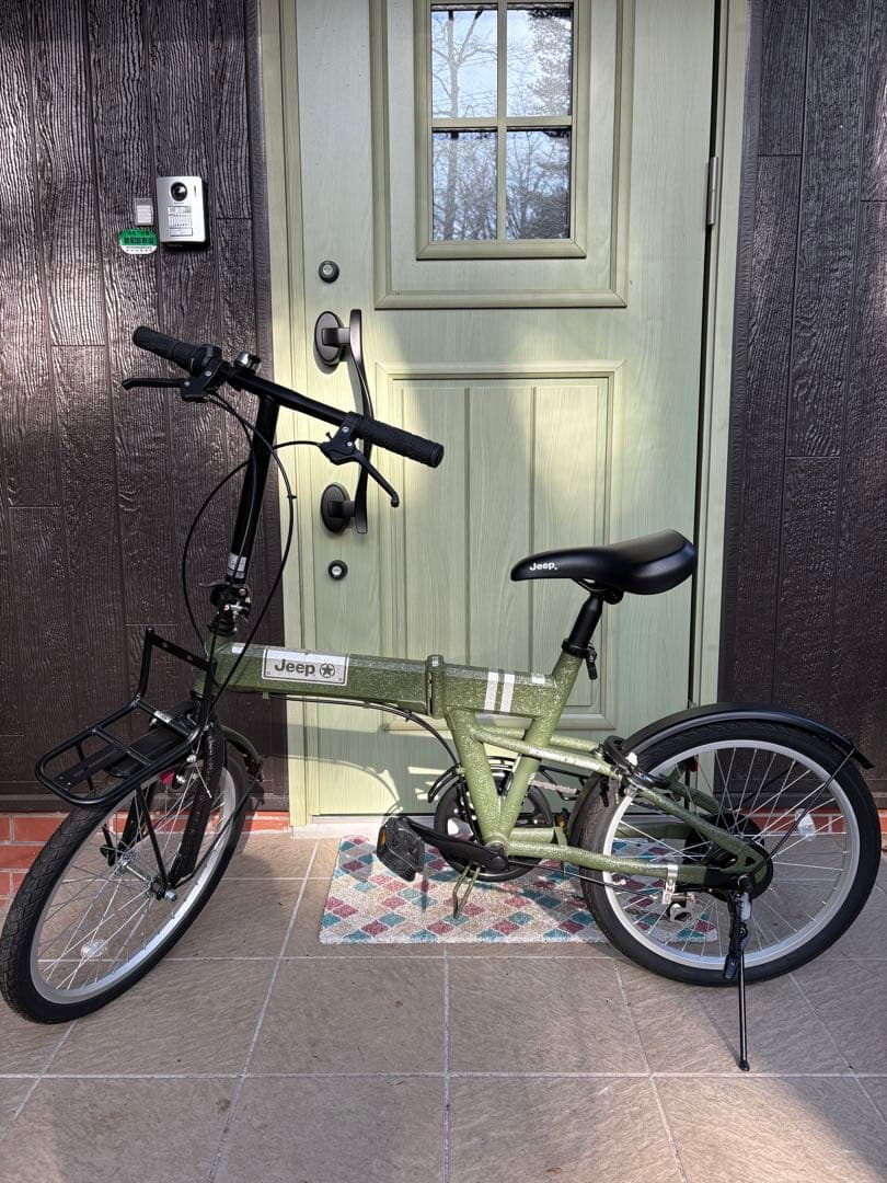 S*5様 Jeep 折りたたみ自転車 JE-206G (オリーブ) 現行モデル
