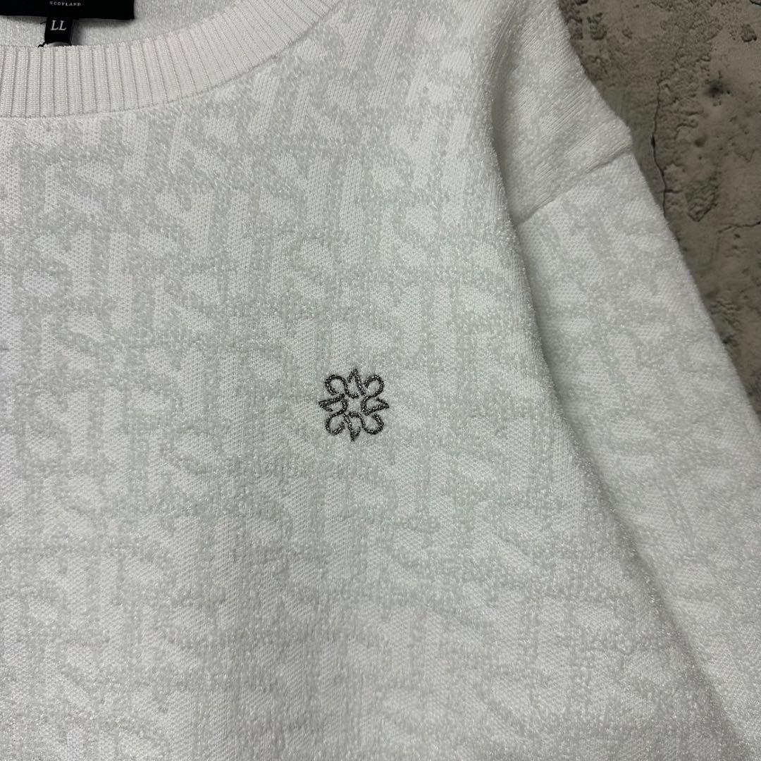 【超人気◎】St ANDREWS　ニット　ジャガード　総柄　刺繍　新品タグ付き◎