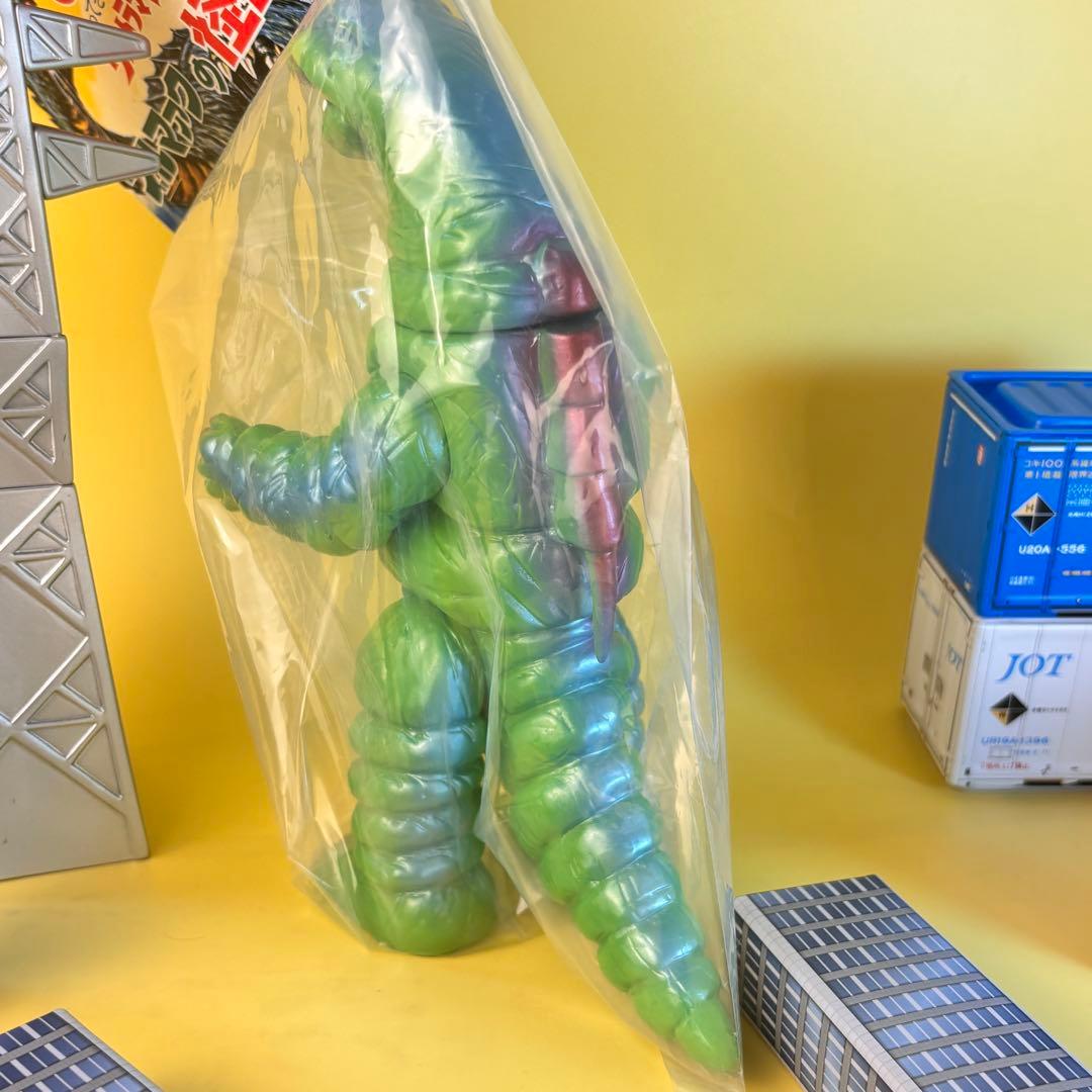 ブルマァク　デットン　グリーン　ソフビ　帰ってきたウルトラマン