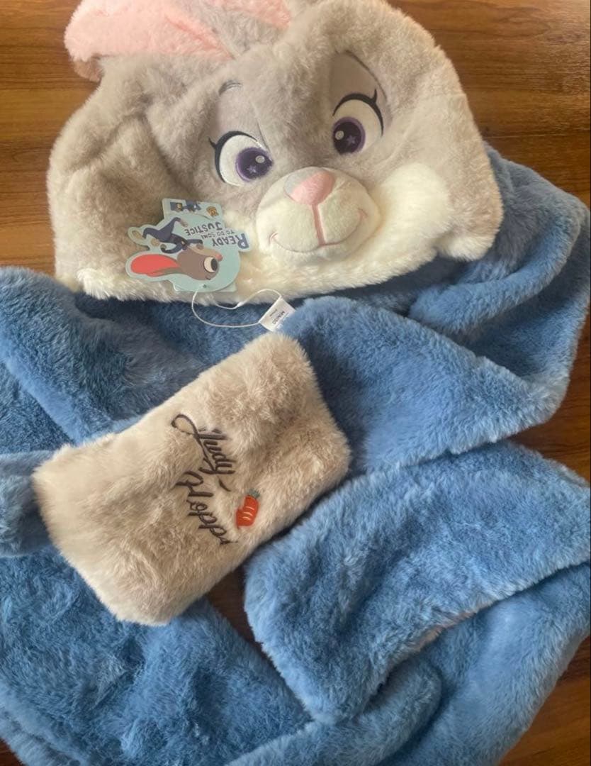 【新品未開封】minisoズートピア ジュディ&ニック帽子マフラー