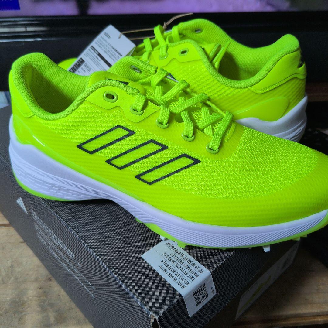 新品　adidas ZG23 VENT ゴルフシューズ 25.5cm　イエロー
