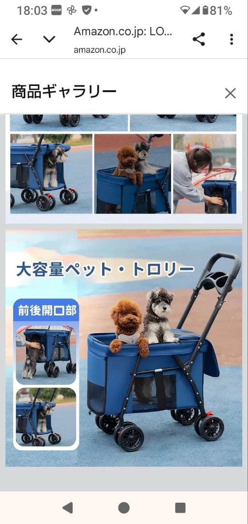 ✨新品✨ペットカート 中型犬 小型犬 バギー 折り畳み 多頭 コンパクト 軽量