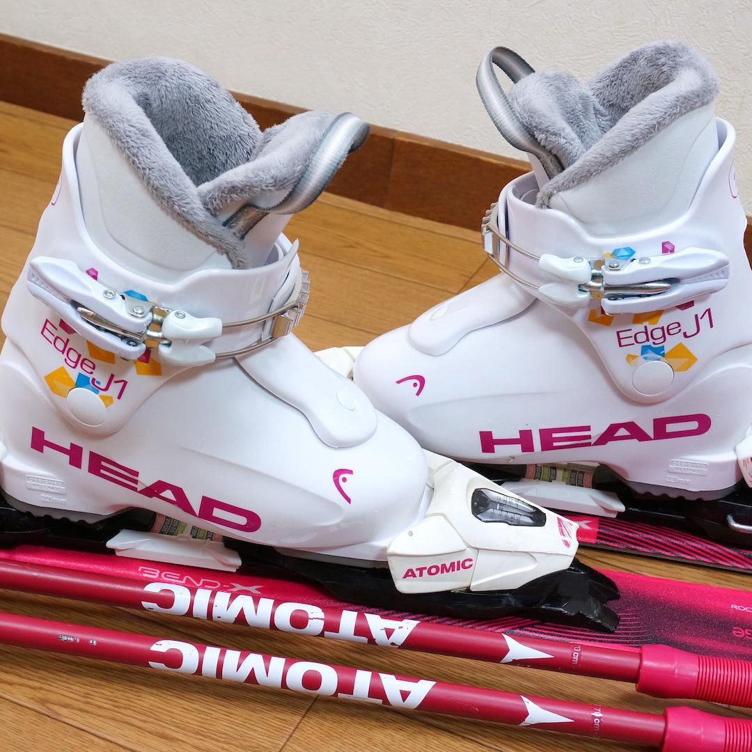 メンテ済 90cm 靴18.5cm ATOMIC スキーセット
