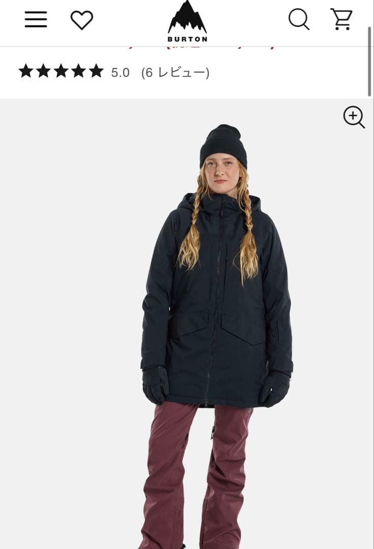 BURTON LIVINGLINING ジャケット Lサイズ ブラック