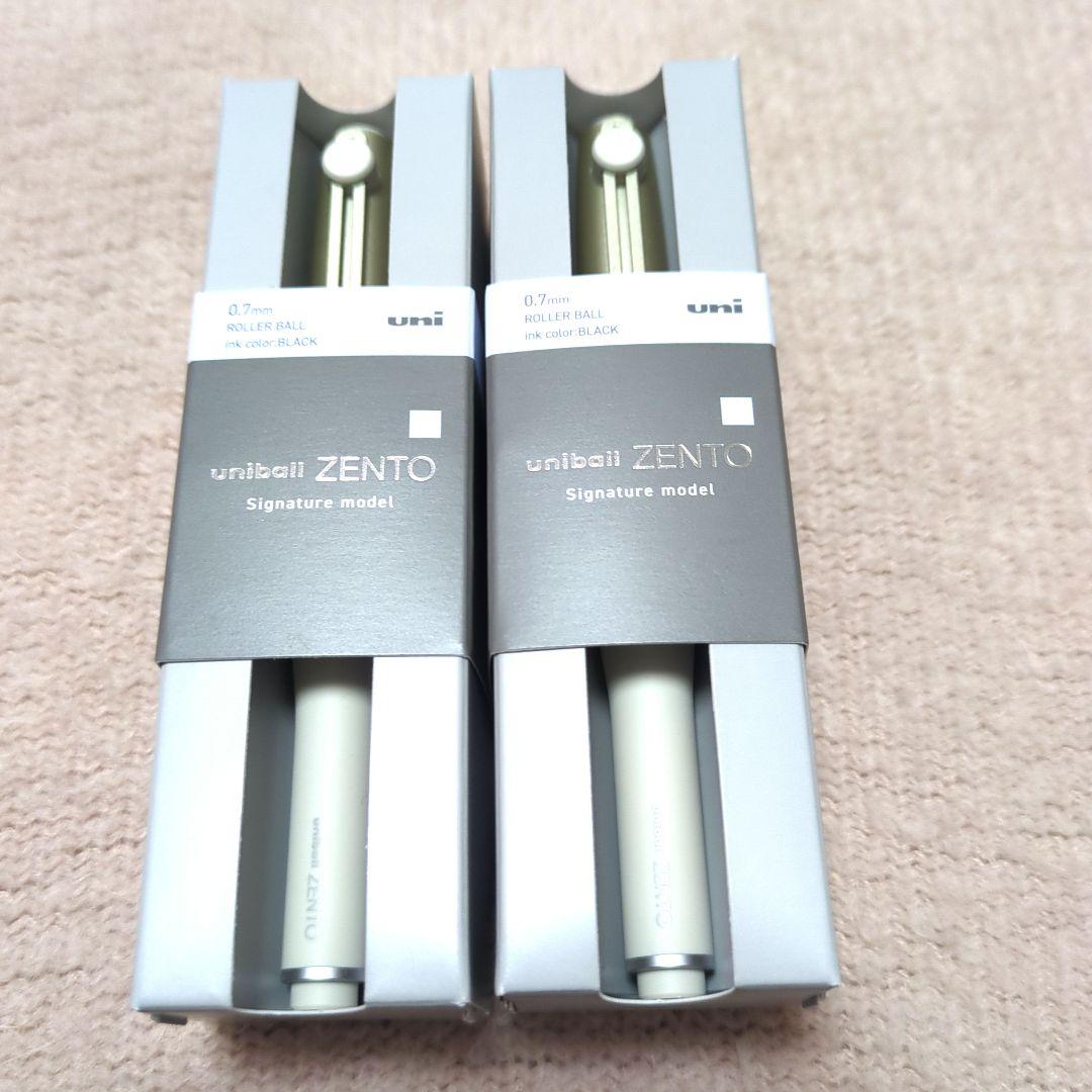 uni ZENTO シグニチャー シャンパンゴールド0.7mm 2本セット