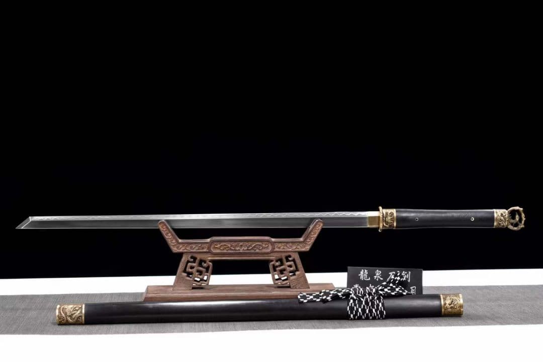 竜鳳唐横刀（烏木焼刃金） 古兵器 武具　刀装具　日本刀　模造刀 居合刀 長尺