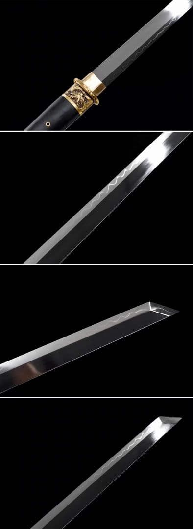 竜鳳唐横刀（烏木焼刃金） 古兵器 武具　刀装具　日本刀　模造刀 居合刀 長尺