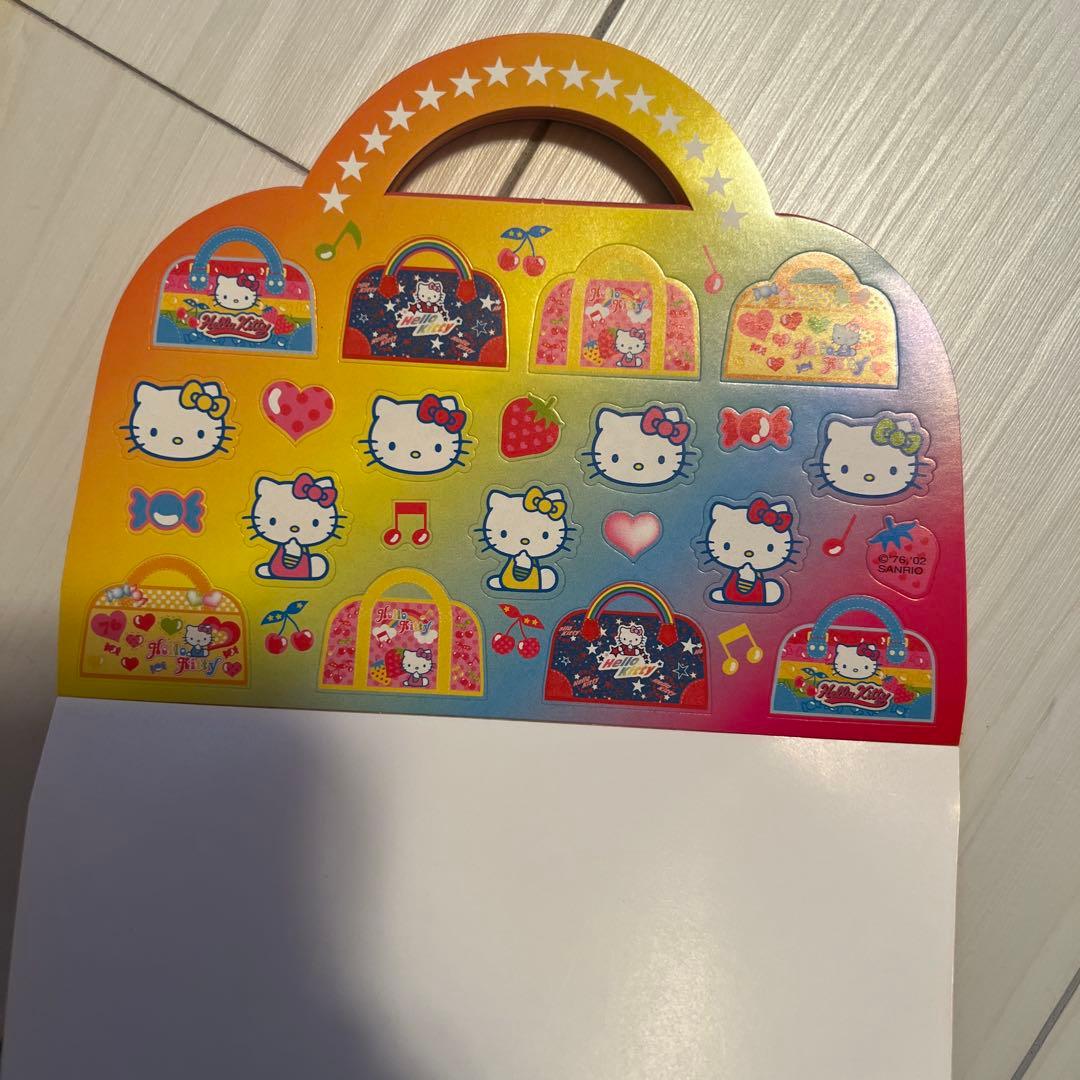 ハローキティ　メモ帳　シール　平成　当時　レトロ