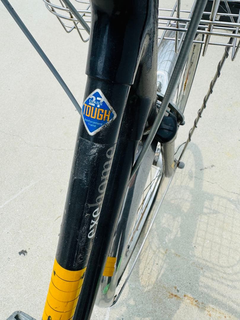 福岡発 紺系 自転車 軽量 通学 通勤 家庭用 27インチ ママチャリ