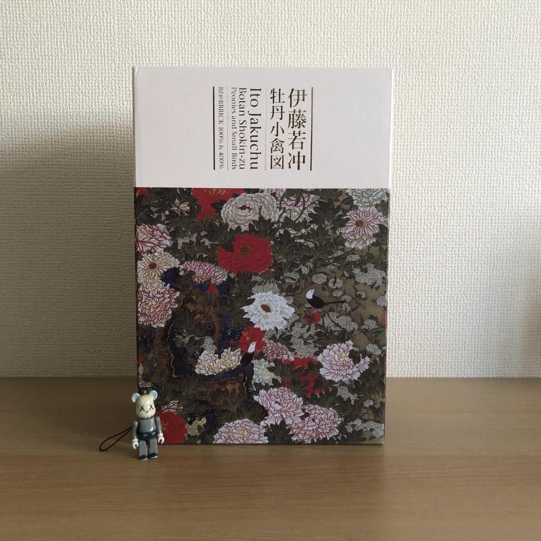 BE@RBRICK 伊藤若冲「牡丹小禽図」 100% & 400%