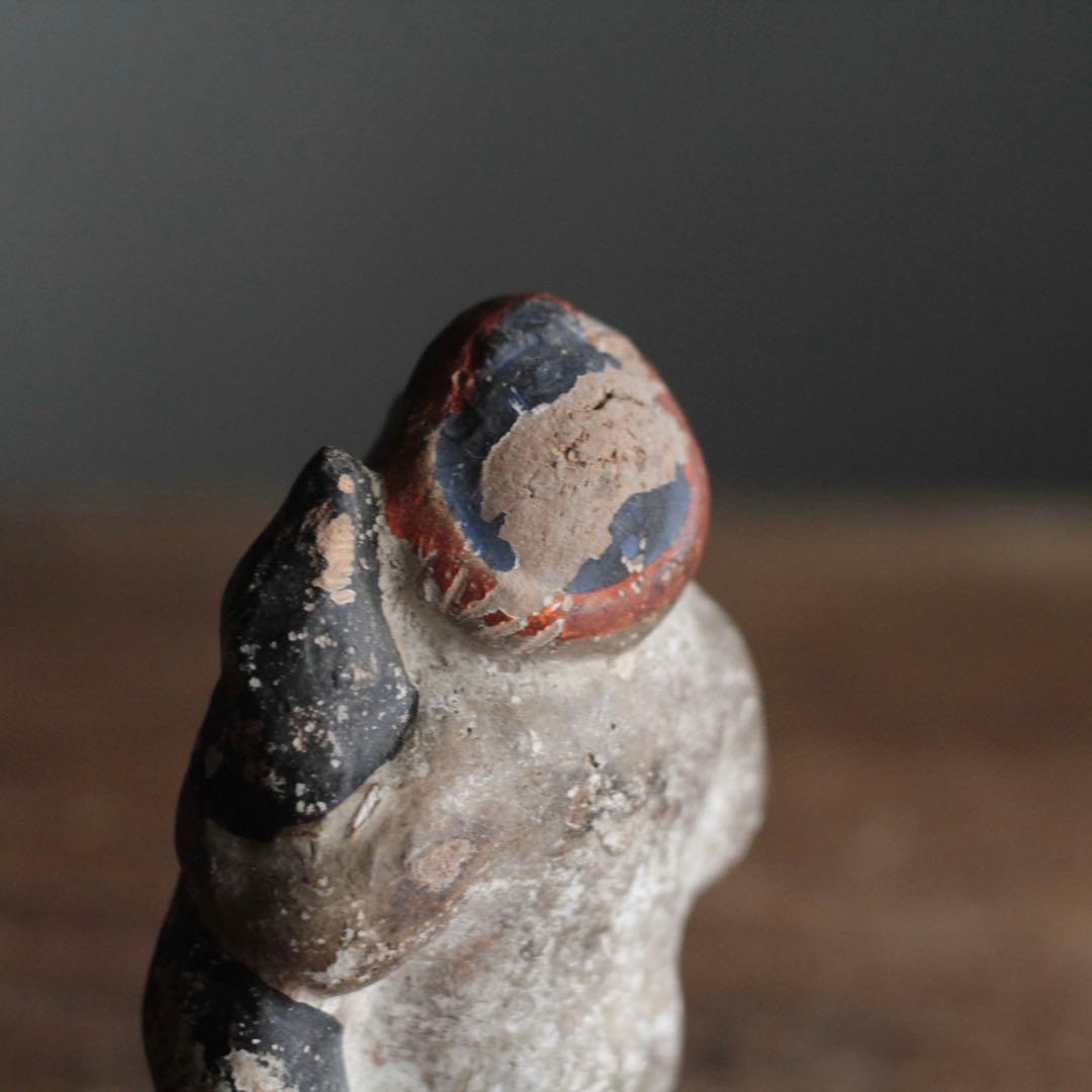 古い 土人形 金太郎 民芸 郷土人形 古道具 オブジェ アンティーク