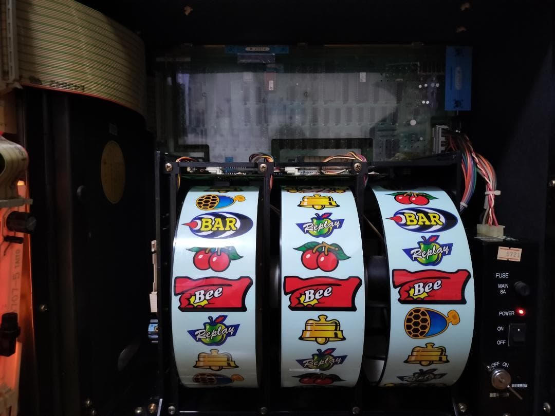 【パチスロ実機】オリンピア★ビーキッズクラブF【不要機付】４号機・レトロ