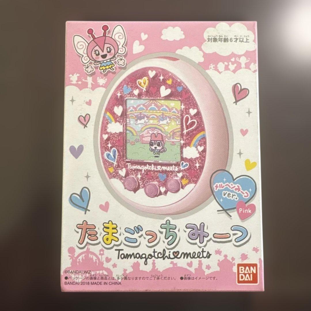 【美品】 たまごっちみーつ　メルヘン　ピンク　ストラップ付き　動作確認済