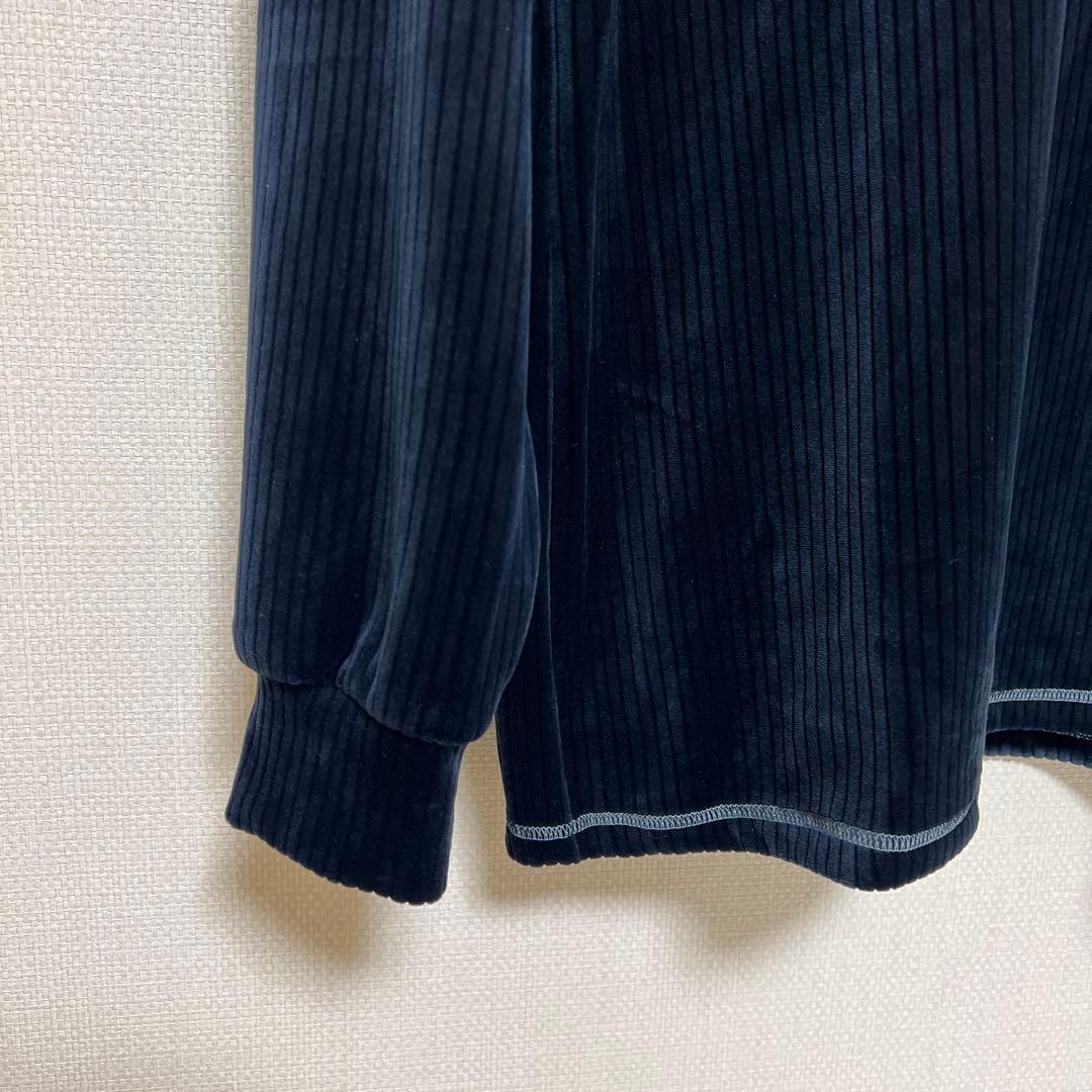 ミラショーンスポーツ　ゴルフ　メンズ　ハイネック　長袖　XL（LL） 紺