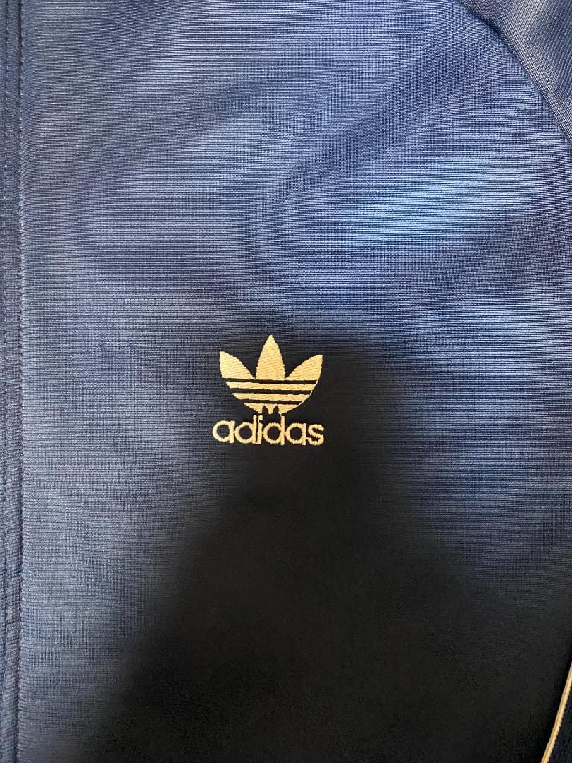 80s USA製 adidas トラックジャケット ATP ネイビー Lサイズ