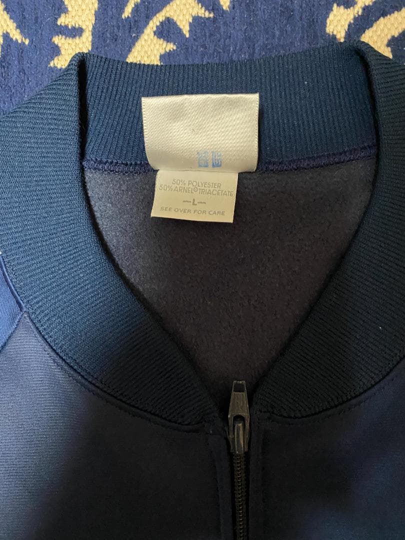 80s USA製 adidas トラックジャケット ATP ネイビー Lサイズ