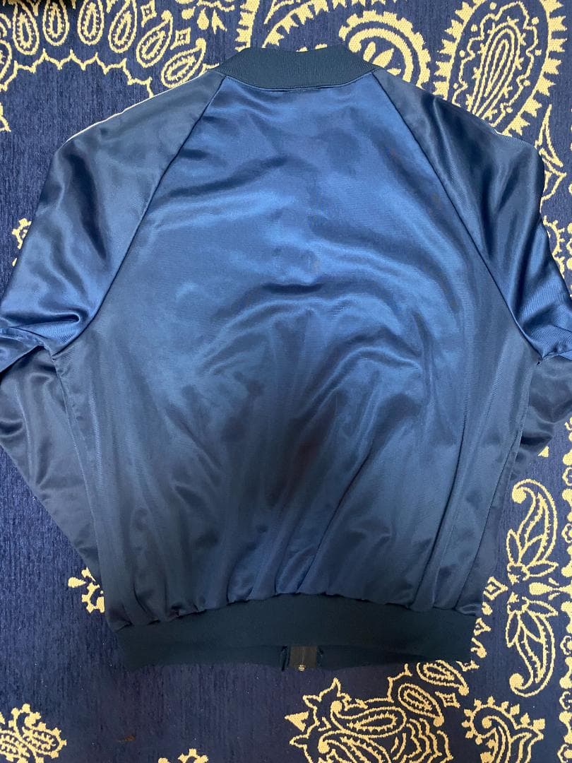 80s USA製 adidas トラックジャケット ATP ネイビー Lサイズ