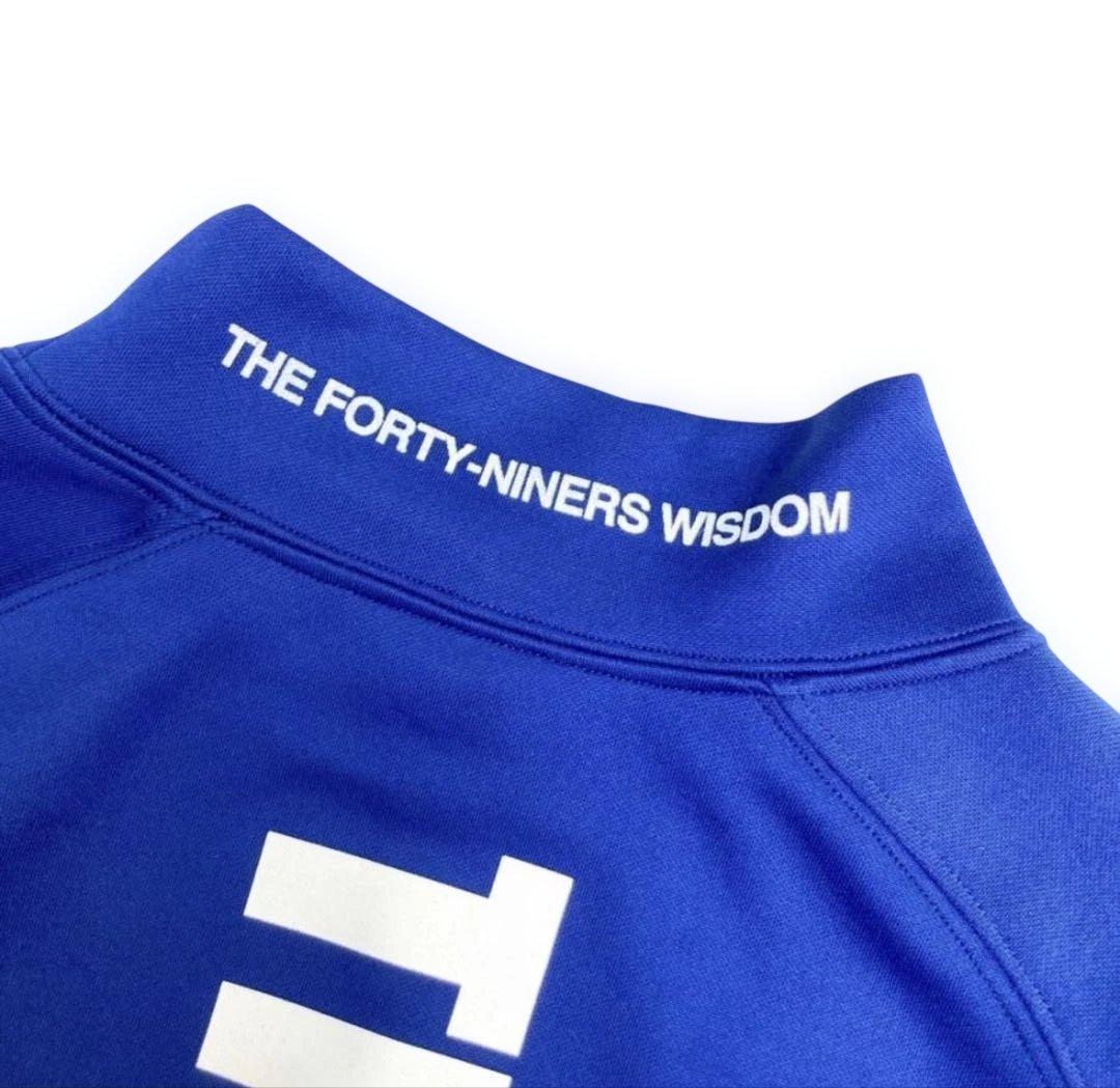 TFW49 青 長袖ハイネックシャツ　サイズL