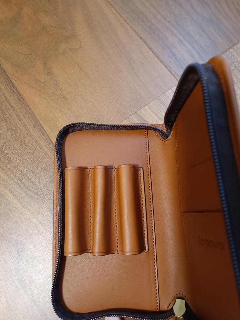 パイロット　ソメス　ペンシース　ペンケース３本差　ブラウン 廃番