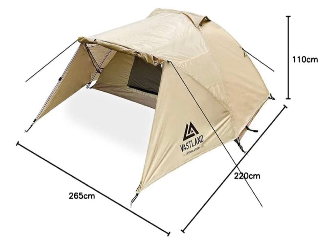 VAST LAND ツーリングテント 265x220x110cm