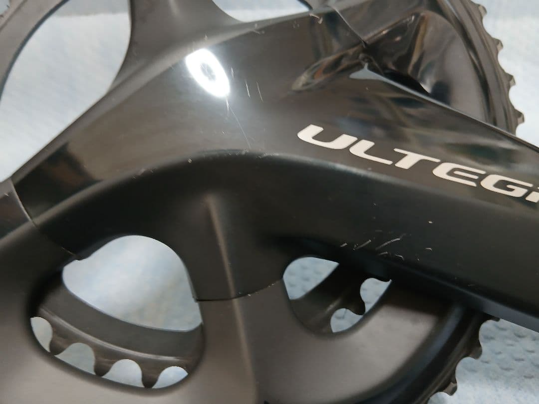 ULTEGRA クランクアーム ブラック 2枚ギア