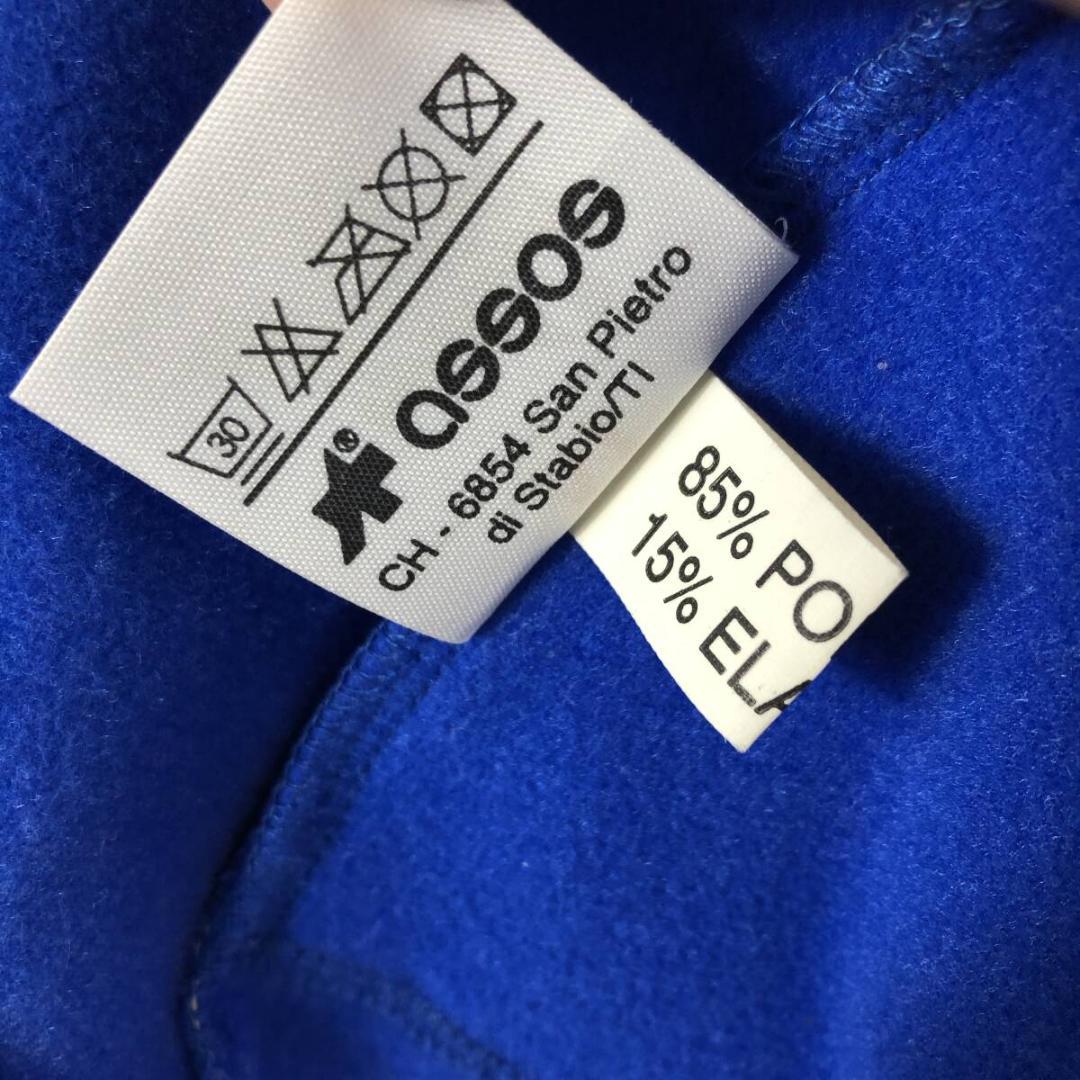 超美品 assos アソス　裏起毛サイクルジャージ ブラック ブルー Mサイズ