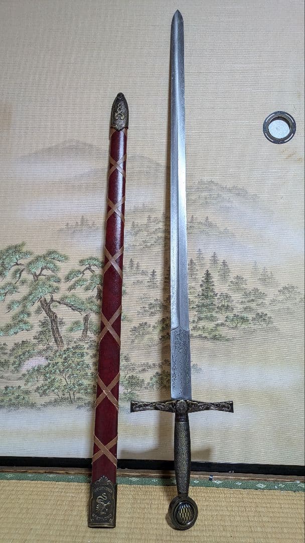 【値下げ】金属製 模造刀 西洋剣 デニックス エクスかリバー