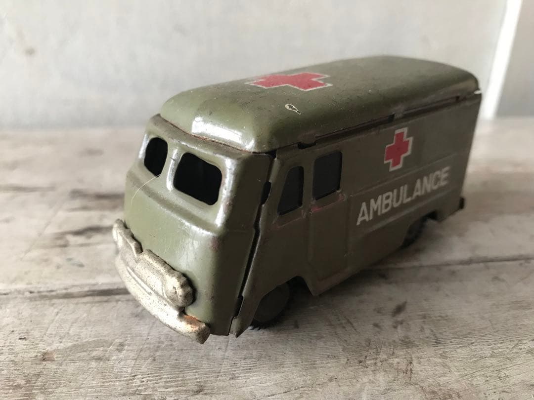 MadeinJapan ブリキ ミリタリーアンビュランス戦後昭和アンティークトイ
