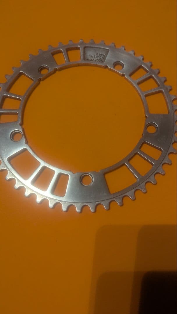 加工品　AARN track chainring 49T 厚歯