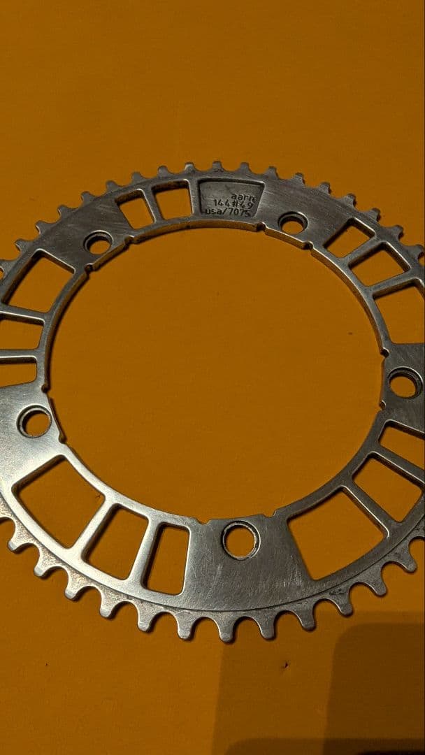 加工品　AARN track chainring 49T 厚歯