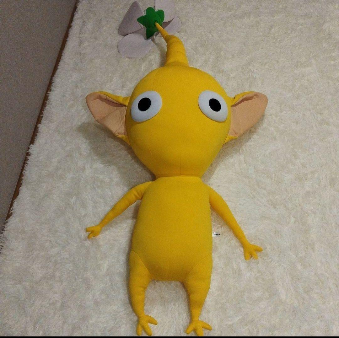 【未使用級】【希少】ピクミン 抱き枕　特大ぬいぐるみ　青＆黄色