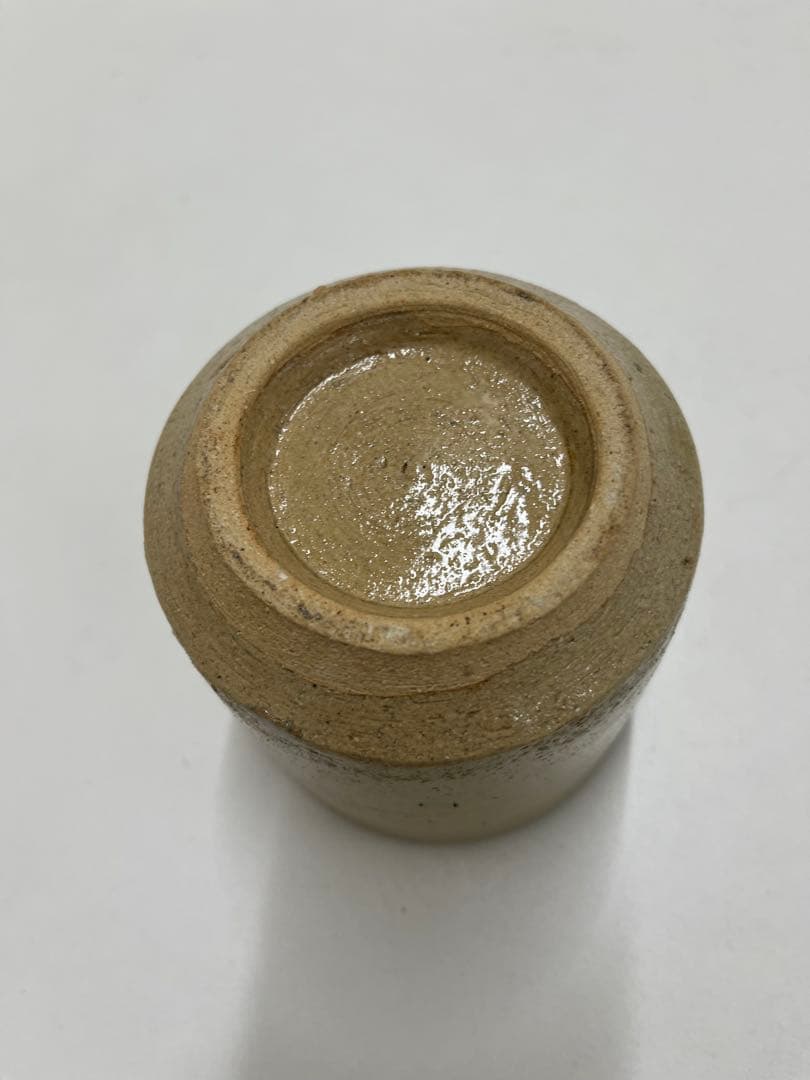 山下清　筆筒　益子焼　カタツムリ