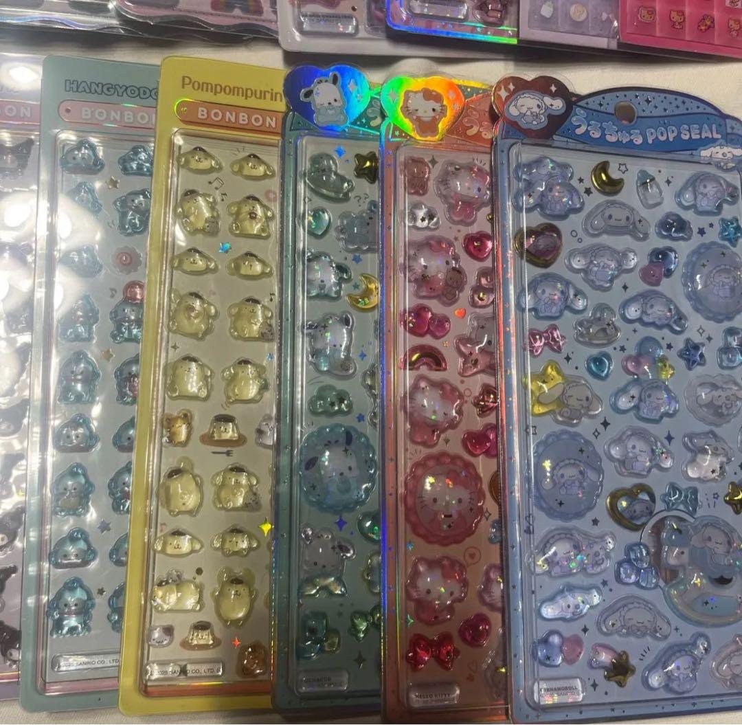 ボンボンドロップシール うるちゅるポップシール サンリオ キティ クロミ