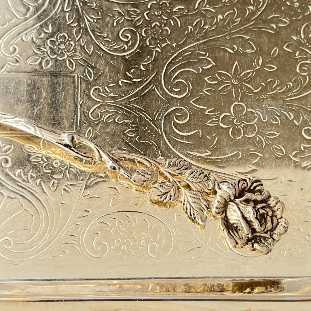 【 Bodemer】 天使と薔薇と透かしのケーキサーバー【純銀】