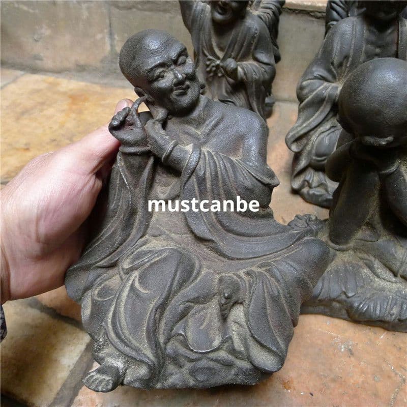 鉄製 仏像 十八羅漢像 茶室 博古架 仏堂 工芸品 置物