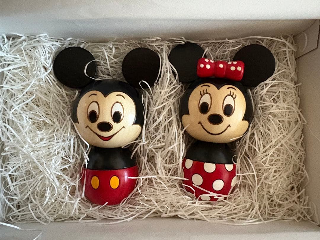 卯三郎こけし　ミッキー　ミニー　セット　新品　未使用　ディズニー　コラボ