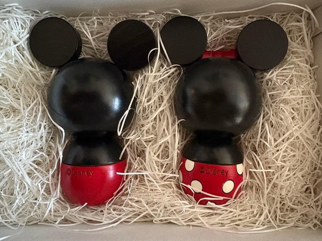 卯三郎こけし　ミッキー　ミニー　セット　新品　未使用　ディズニー　コラボ