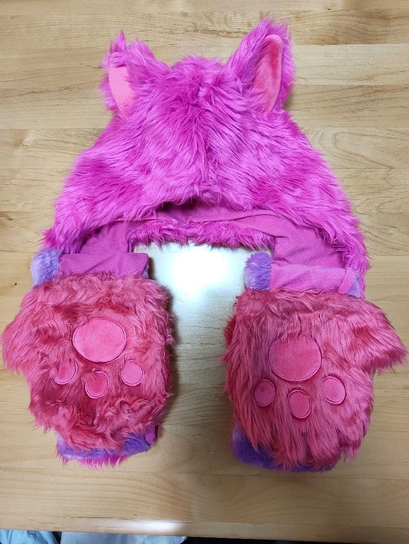 ディズニー　チシャ猫　ファンキャップ　マフラーキャップ